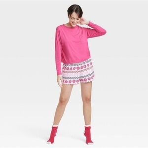 NWT Women's 3pc Socks and Pajama Set, Pink